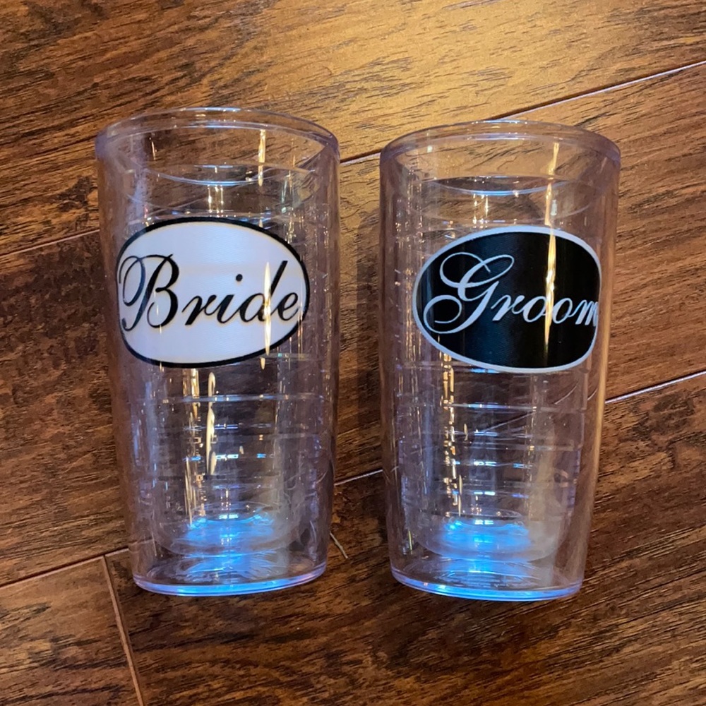 Bride and Groom Tervis tumbler cups 16oz